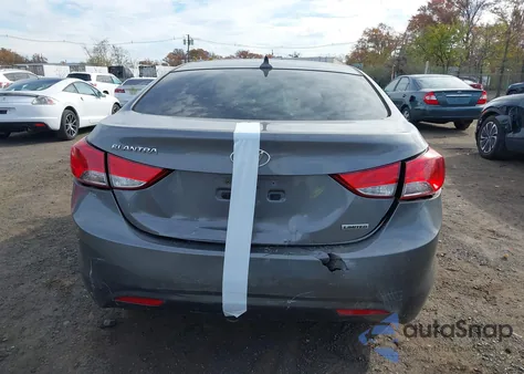 2012 Hyundai Elantra Limited из США, поврежденный, VIN 5NPDH4AE3CH081272